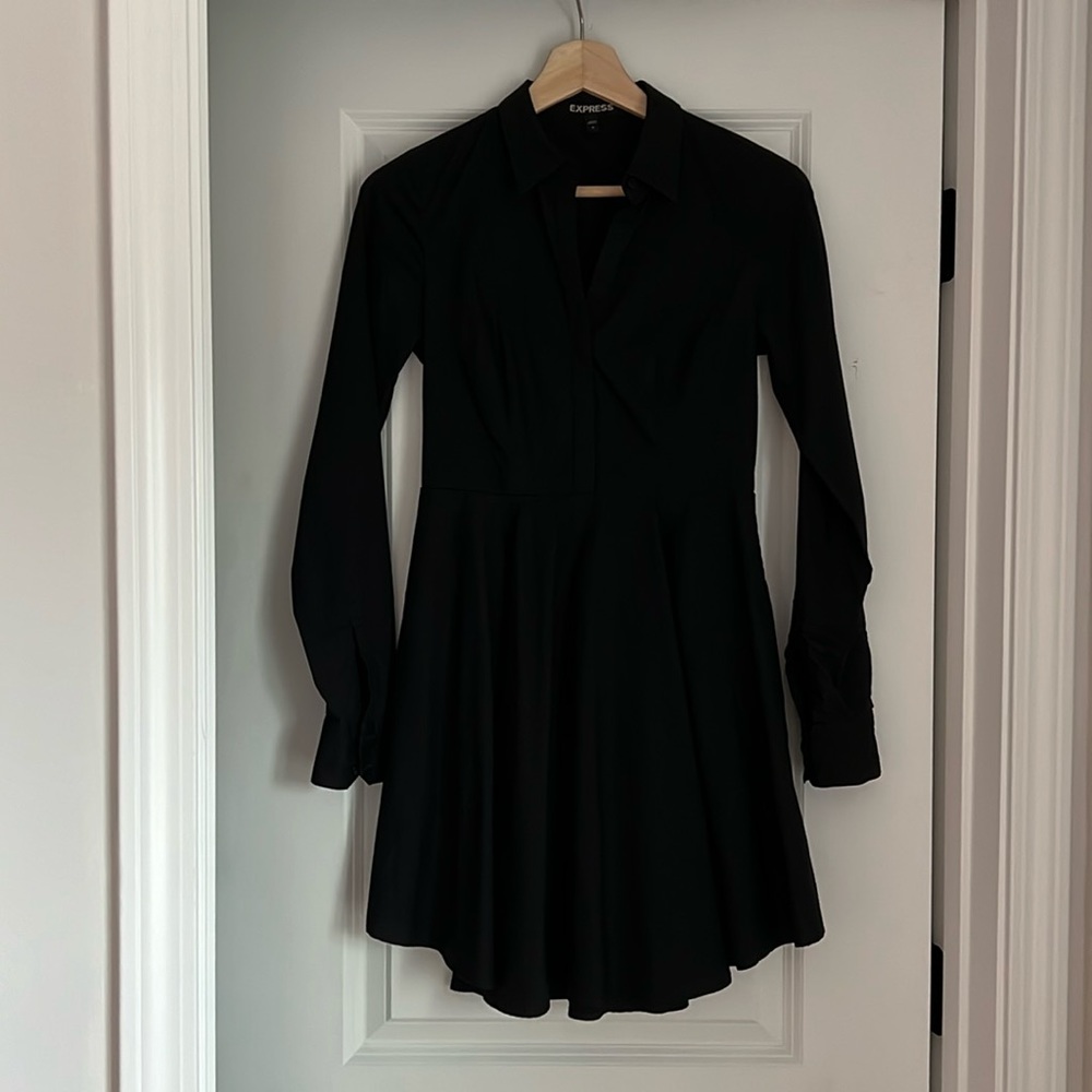 Express Black Shirt Dress Size 0